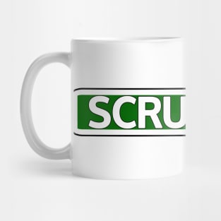 Scruffy St Street Sign Mug